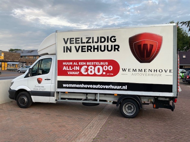 Verhuiswagen bij autoverhuur wemmenhove